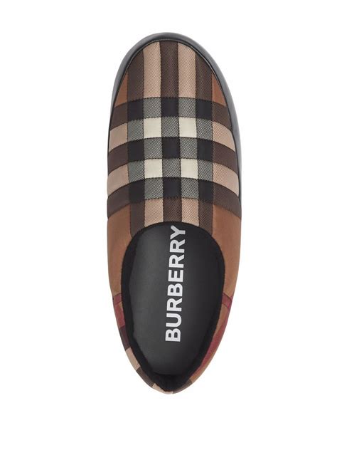 burberry nova mens slippers|Burberry equestrian slippers.